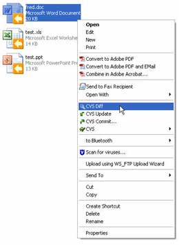 CVS Right Click Menu